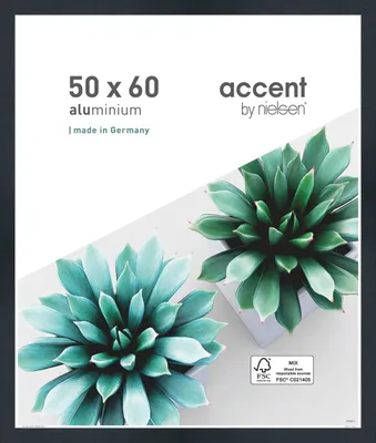 Produktbild von accent by nielsen Aluminium Bilderrahmen Star, 50x60 cm, Struktur Schwarz Matt