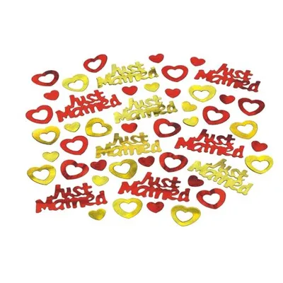 Produktbild von Papstar Deko-Streuschmuck, Folie Just Married 15 gr. 81127