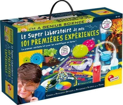 Produktbild von Wissenschaftliches Experimentier-Set, LISCIANI GIOCHI I'M A GENIUS, 101 Experimente, Inklusive Material, Illustriertes Handbuch