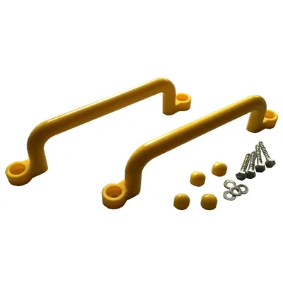 Produktbild von Kunststoff Handgriffe XXL 320mm Gelb – 2er Set für Spielturm & Schaukel
