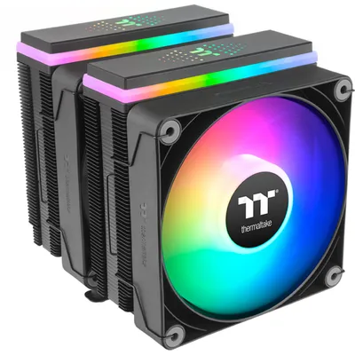 Image de Thermaltake ASTRIA 600 - Refroidisseur à air pour processeur - (pour : LGA2066, LGA2011, LGA1851, LGA1700, LGA1200, LGA1156, LGA1155, LGA1151, LGA1150, AM5, AM4) - Conduits de chaleur en cuivre avec ailettes en aluminium - 120 mm (CL-P121-CA12SW-A) (CL-P121-CA12SW-A)