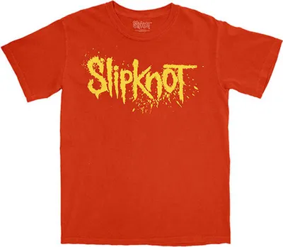 Image de Slipknot - T-shirt unie homme/femme, impression au dos RO15299 (M) (Orange)