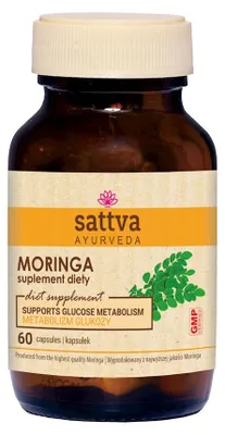 MORINGA EKSTRAKT (450 mg) 60 KAPSUŁEK - SATTVA (FOODS)