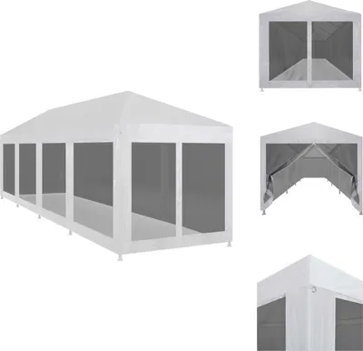 Zdjęcie produktu dla vidaXL Namiot imprezowy z 10 siatkowymi ścianami bocznymi 12 x 3 m - Pawilony i namioty imprezowe