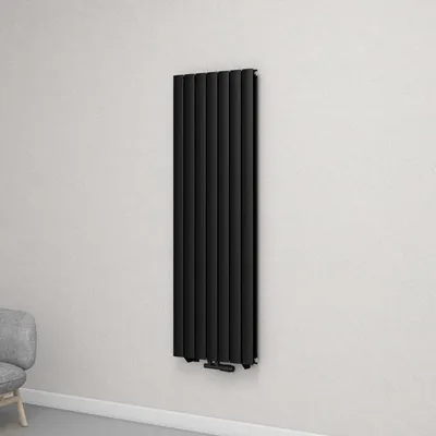 Produktbild von Mai & Mai Badheizkörper flach 160x54cm in Anthrazit Mittelanschluss Paneelheizkörper Vertikal Handtuchwärmer Badheizung zweilagig Ohne Heizstab
