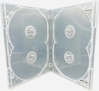 Immagine prodotto di Confezione da 5 cofanetti trasparenti in plastica per 4 DVD