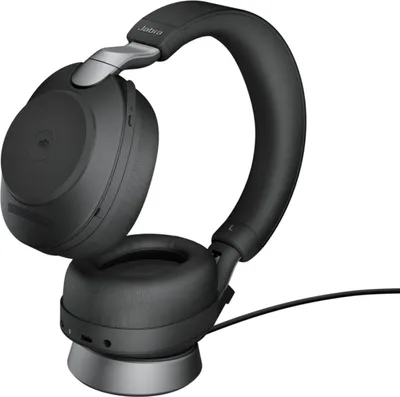 Zdjęcie produktu dla Jabra Evolve2 85, Bezprzewodowy, Biuro/centrum telefoniczne, 20 - 20 Hz, 286 g, Zestaw słuchawkowy, Czarny