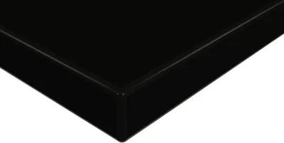Produktbild von Tischplatte Holz Zuschnitt nach Maß Beschichtete Holzdekorplatte in 19mm Stärke - Schwarz 130 x 130 cm
