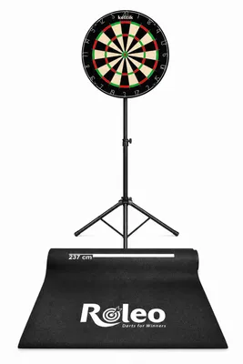 Produktbild von Keltik Steeldart Set mit Dartscheibe Dartboard, Ständer und Dartmatte