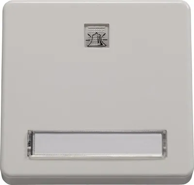 Produktbild von ROTH LANGE 59580 Wippe mit Kalotte + Symbol Klingel Abdeckung für Schalter Plus ultraweiß