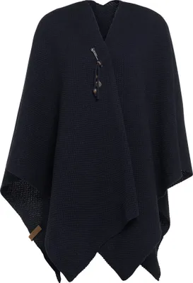Produktbild von Knit Factory Jazz Poncho Cape - Navy - One Size