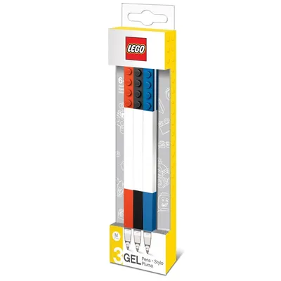 Produktbild von Lego 3 Pack Gel Pens Red Black