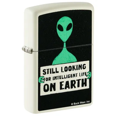 Immagine prodotto di Accendino Zippo Storm - Alien Glow-in-the-Dark - Ricaricabile a vita - Confezione regalo - Corpo in metallo -  USA