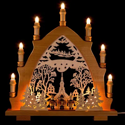 Produktbild von Schwibbogen Kurrendesänger (43x44cm) von Kunstgewerbe Lenk & Sohn