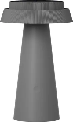 Image de Lampe de table solaire LED SMD, lumière chaude, forme champignon, gris, batterie rechargeable, USB-C, IP54, MARAKESZ Polux
