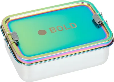 Produktbild von Lässig Brotdose Kinder - Edelstahl Lunchbox BOLD, rainbow
