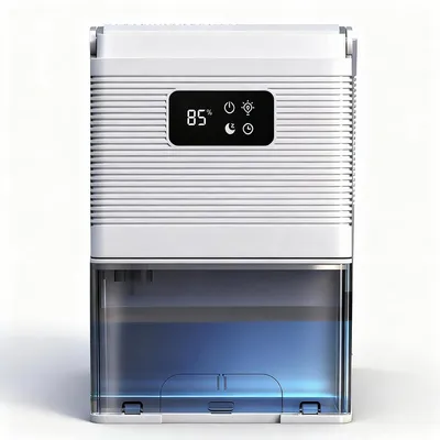 Produktbild von Elektrischer Luftentfeuchter 100 W, 3 L Raumentfeuchter, Lufttrockner für Zuhause, Schlafmodus, Weiß