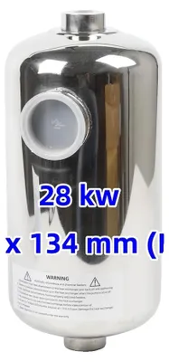 Image de Échangeur de chaleur pour piscines, en acier inoxydable, haute efficacité, 28 kW, pour le marché européen
