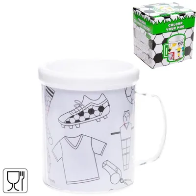 Immagine prodotto di Colora la tua tazza di calcio da 250 ml