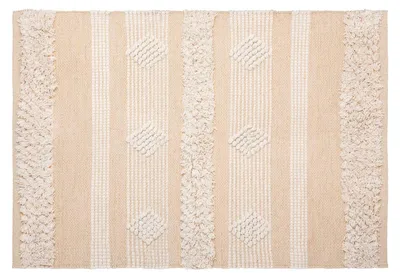 Zdjęcie produktu dla Dywan beżowy Cot Sand, bawełniany, boho, 60 x 90 cm
