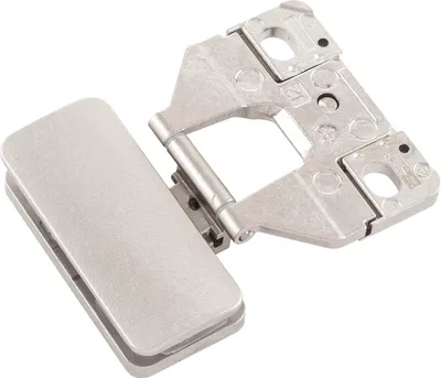 Immagine prodotto di Cerniera per porte in vetro con battuta interna - Cerniera per porte in vetro, vetro/vetro 5-8 mm, ÖW 180°, zama nichelata