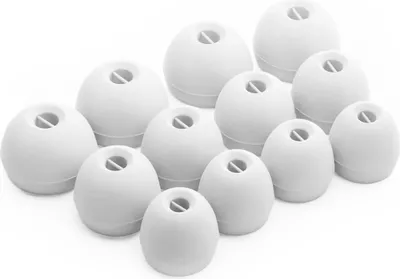 Produktbild von 12 x Silikon Ohrstöpsel Ohrhörer Gummi Tipps Für Sennheiser CX3.00 CX5.00 CX6.00 CX7.00 Kopfhörer Ohrhörer in Weiß