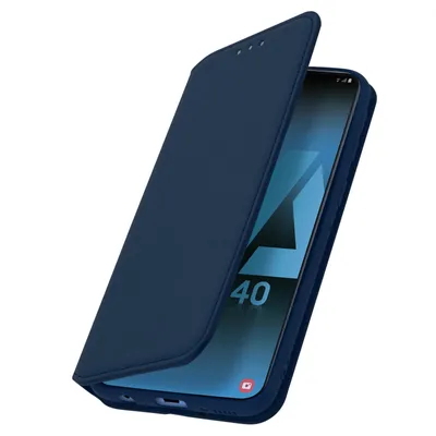 Produktbild von Avizar, Kunstleder Cover Classic Edition Samsung Galaxy A40, Nachtblau
