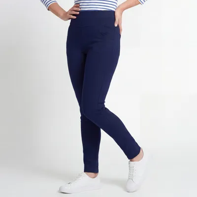 Produktbild von Stretchhose Freizeit Schlupfhose 34-50 Bequeme Slim Fit Businesshose für Damen