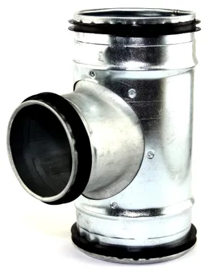 Produktbild von T-Stück mit Doppellippendichtung 100 mm