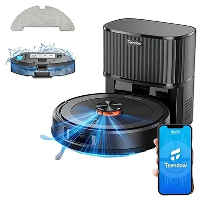 Image de Robot aspirateur, puissance d'aspiration de 4 500 Pa, cartographie intelligente, D10S MAX