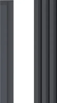 Obrázok produktu pre VOX Nástenný panel L-TRIM Linerio L-Line - Akustický panel - Interiérová dekorácia - Antracit 265x6,1x2,1 cm 1 kus
