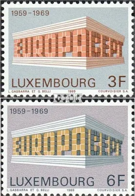 Produktbild von Briefmarken Luxemburg 1969 Mi 788-789 (kompl.Ausg.) postfrisch Sondermarken