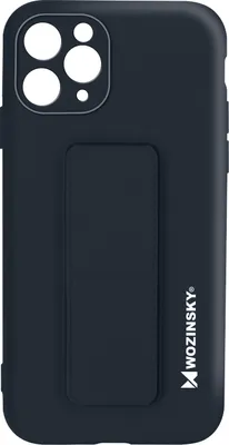 Produktbild von Wozinsky Kickstand Case Silikonhülle mit Ständer iPhone 11 Pro Max Marineblau