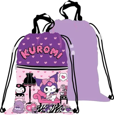 Produktbild von Hello Kitty Kuromi Deluxe Sporttasche, Turnbeutel 45 cm