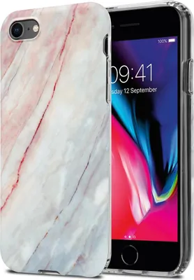 Immagine prodotto di Cadorabo custodia protettiva per Apple iPhone 7 / 7S / 8 / SE 2020 custodia in TPU rosa custodia per cellulare Custodia Cover