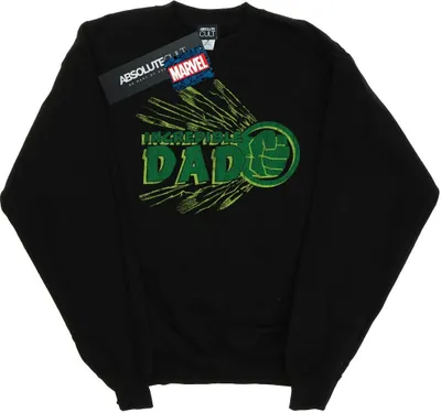 Produktbild von Marvel - "Incredible Dad" Sweatshirt für Herren BI42068 (3XL) (Schwarz)