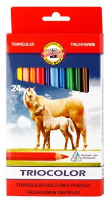 Image de KOH Crayons de couleur École Jumbo Triocolor 24 pièces
