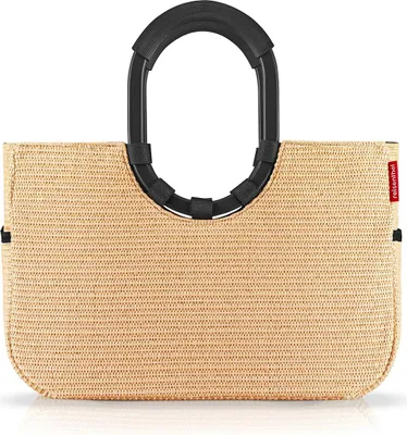 Obrázok produktu pre Reisenthel loopshopper L, Plátená taška, Čierna, Žltá, Hliník, Vzor, Bodový vzor, 25 L