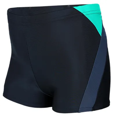 Produktbild von Aquarti Jungen Badehose Gestreift mit Motiven, Farbe: 020 Schwarz/Graphit/Grün, Größe: 134