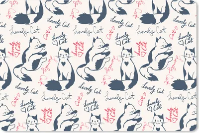 Produktbild von MuchoWow® Schreibtischunterlage Muster - Katze - Zitat - Rosa - Mädchen - Kinder - Kinder 60x40 cm - XXL Mauspad - Großes Mauspad