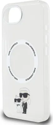 Immagine prodotto di Karl Lagerfeld IML Karl e Choupette MagSafe Zadní Kryt per iPhone 16e Trasparente