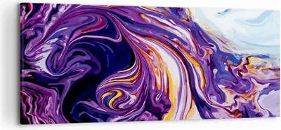 Produktbild von Bild auf Leinwand - Leinwandbild - Abstraktion modern - 120x50cm - Wand Bild - Wanddeko - Leinwanddruck - Bilder - Kunstdruck - Wanddekoration - Leinwand bilder - Wandkunst - AB120x50-4084