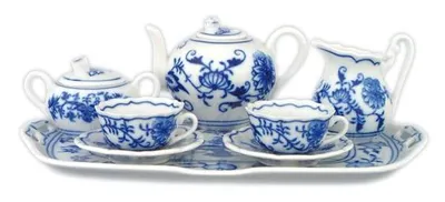 Obrázok produktu pre Český porcelán Cibulák Miniatury Čajová sada
