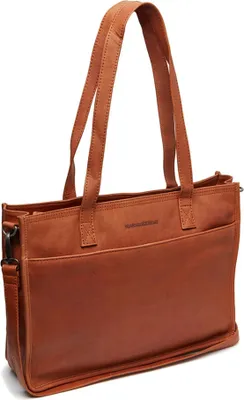 Produktbild von The Chesterfield Brand Schultertasche mit Laptopfach Adana Shopper Cognac hellbraun