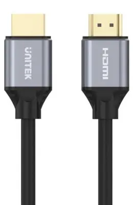 Produktbild von UNITEK C138W, 2 m, HDMI Typ A (Standard), HDMI Typ A (Standard), 3D, 48 Gbit/s, Schwarz, Grau