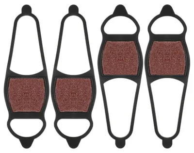 Productafbeelding van IJskrabbers voor schoenen - 4 stuks antislip-ijsdoorns - Geschikt voor hardlopen en wandelen op sneeuw en ijs - Universele maat