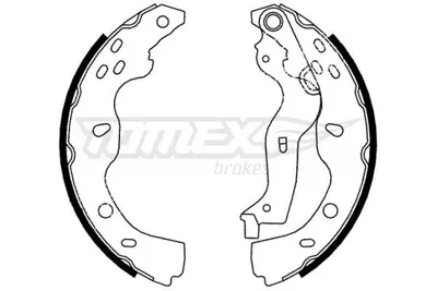 Produktbild von TOMEX brakes Bremsbackensatz Trommelbremse Hinten für SUZUKI SX4 (EY, GY) 220mm TX 22-38