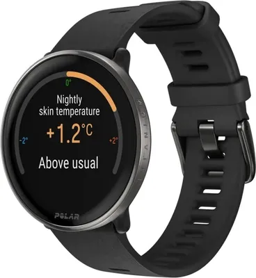 Produktbild von Polar Ignite 3 Titanium Silikonarmband schwarz