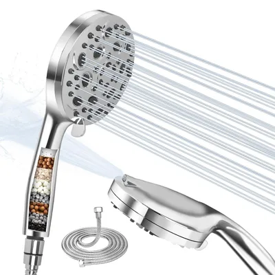 Immagine prodotto di Doccia con 10 getti e tubo flessibile da 1,5 metri