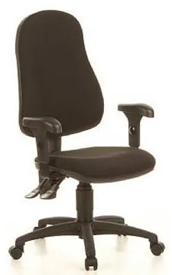 Produktbild von Topstar Home Office Bürostuhl CALIFORNIA 60 Schreibtischstuhl mit Armlehnen (höhenverstellbar) Stoff Drehstuhl